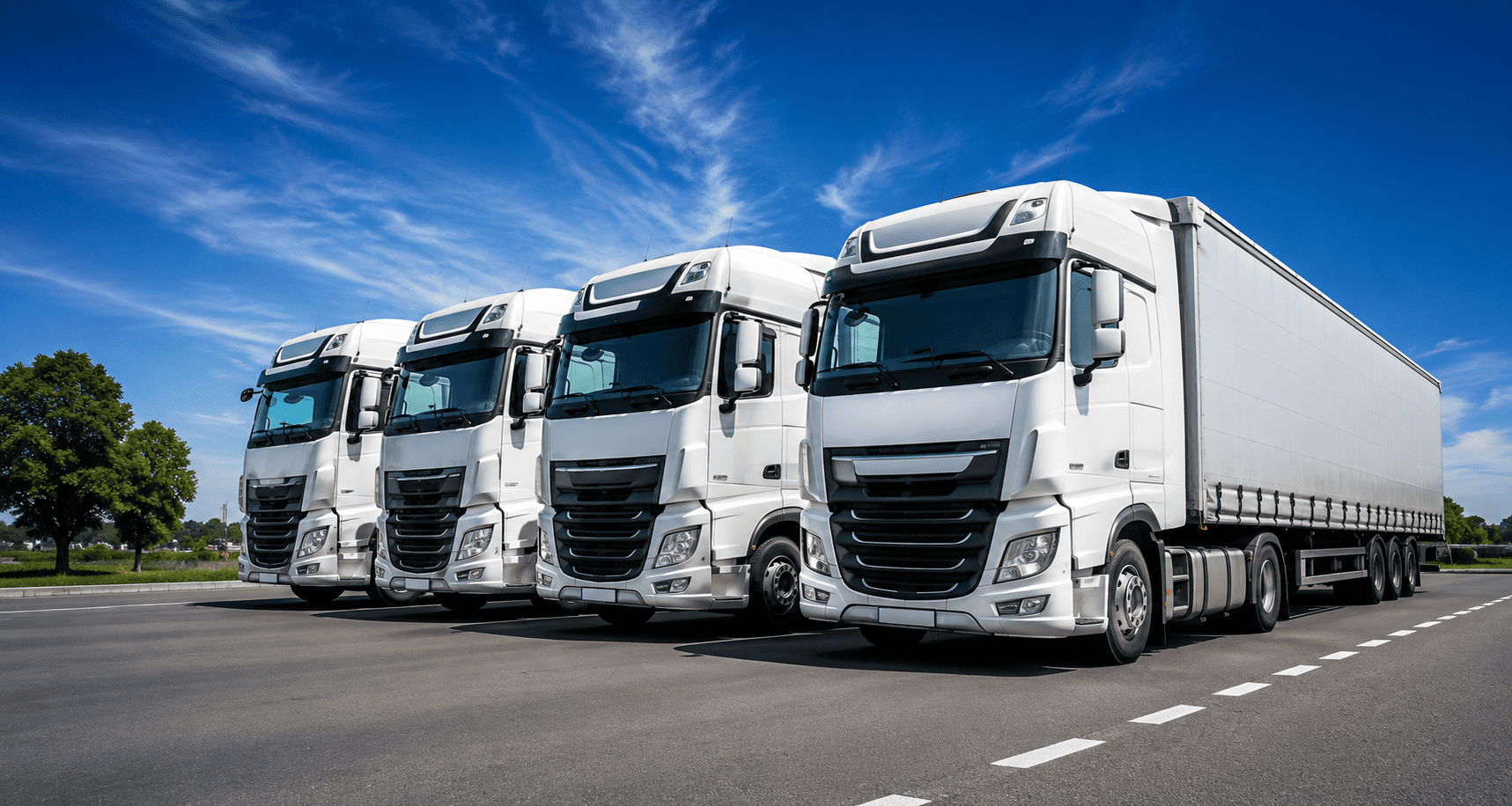 Logistics 1805 fleet of trucks